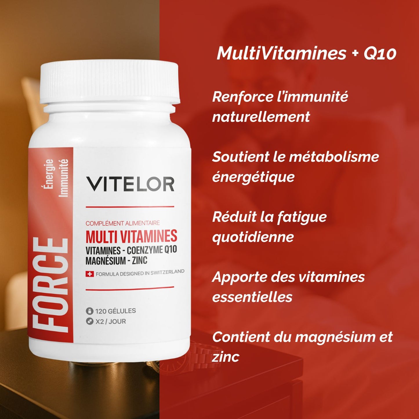 MULTIVITAMINES + Q10 – MÉTABOLISME & ÉNERGIE