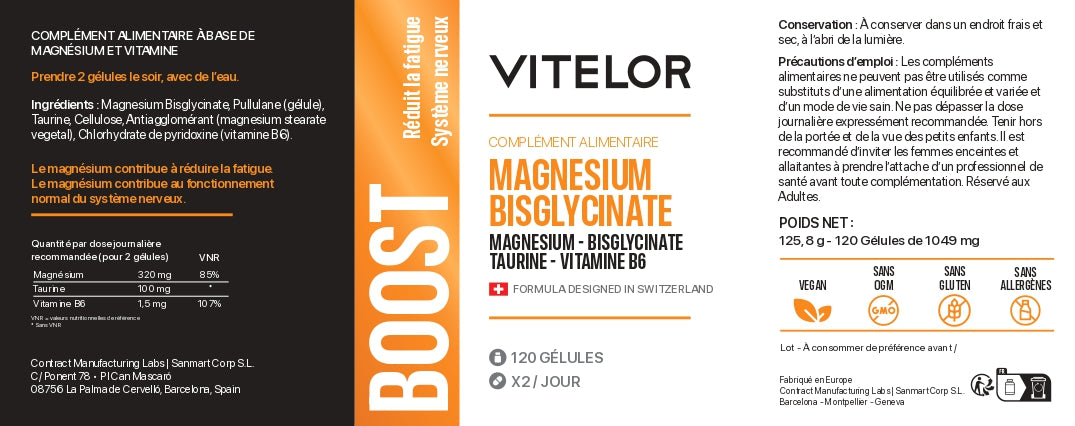 MAGNÉSIUM BISGLYCINATE