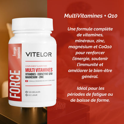MULTIVITAMINES + Q10 – MÉTABOLISME & ÉNERGIE