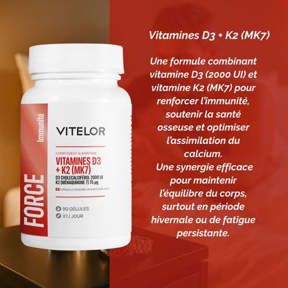 Vitamines D3 + K2 (MK7)