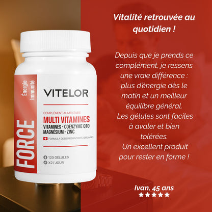 MULTIVITAMINES + Q10 – MÉTABOLISME & ÉNERGIE