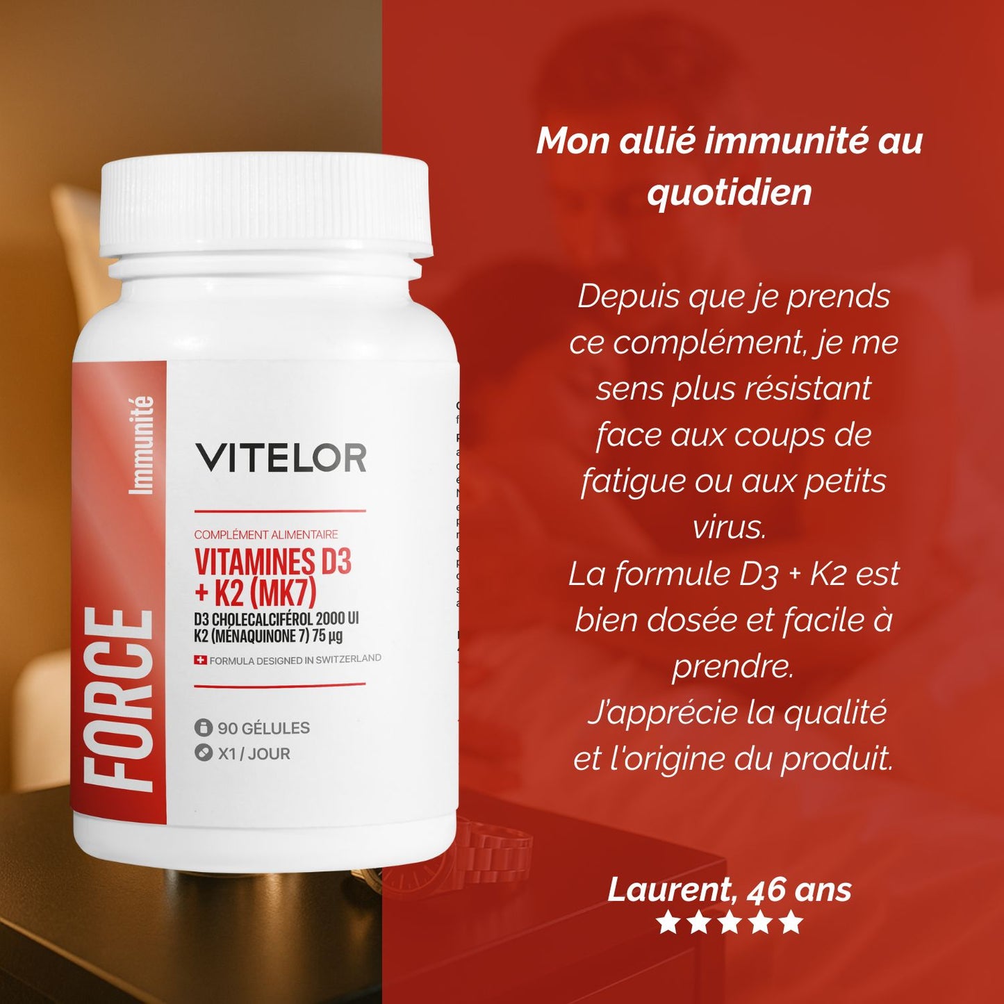 Vitamines D3 + K2 (MK7)