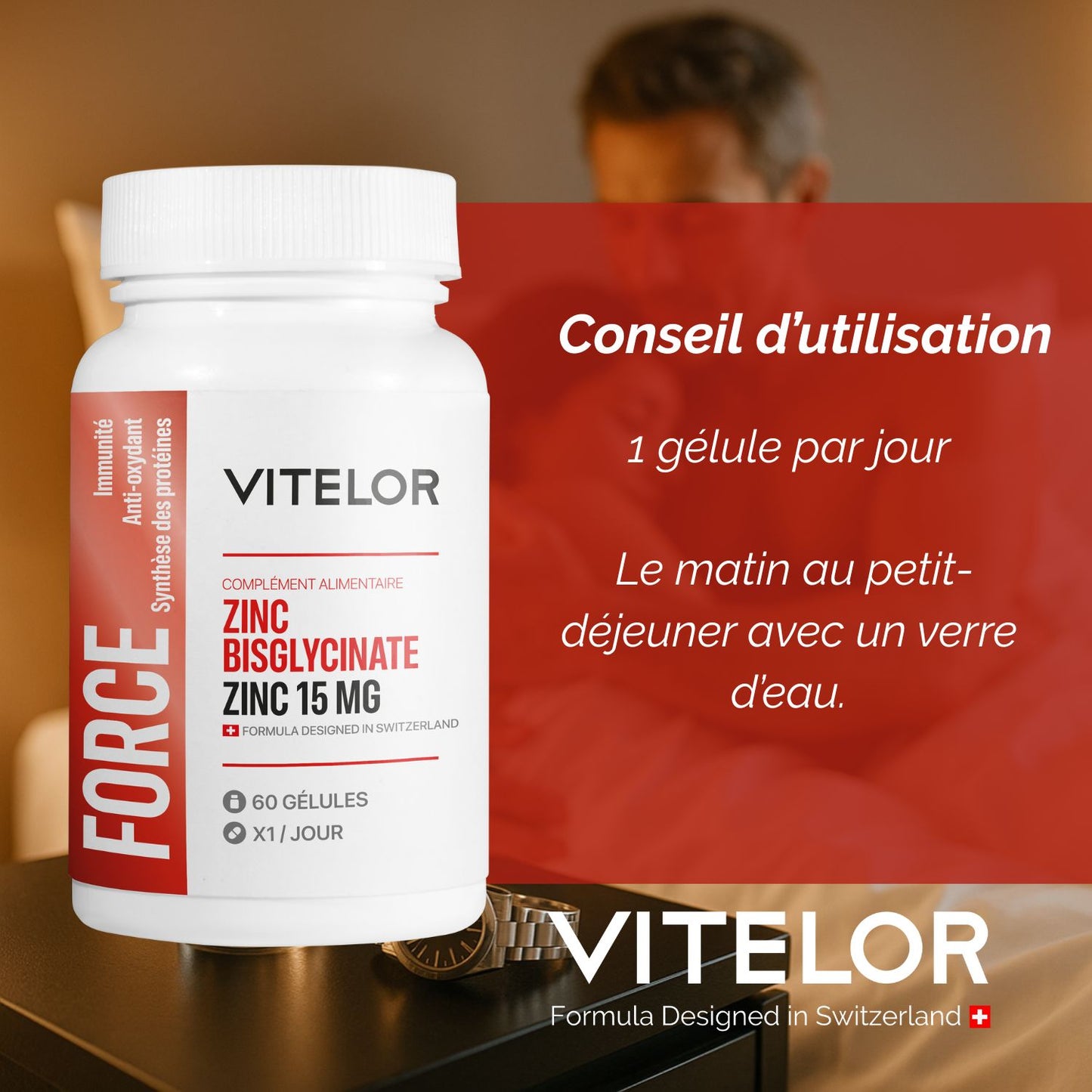 ZINC BISGLYCINATE – PUISSANCE HORMONE & FERTILITÉ