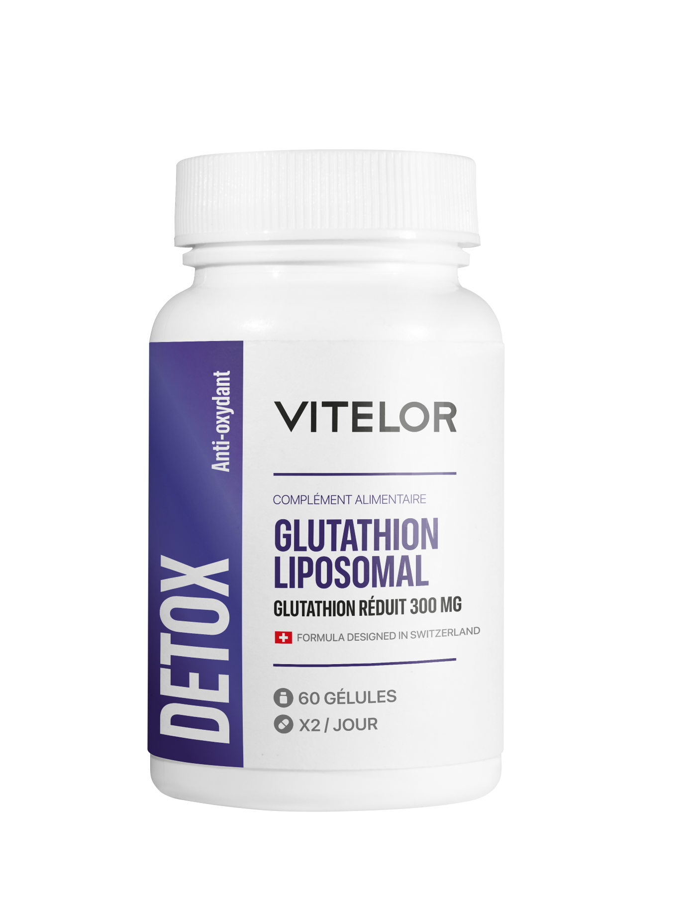 20231009 LABEL FR 55 x 140 P46063 Glutathione Liposomale 300 Complex CML Capsule 0 Bottle 60 Label